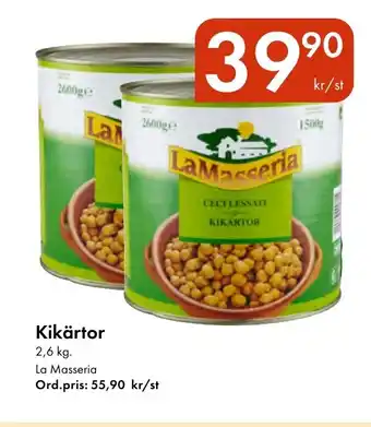 Snabbgross LA MASSERIA Kikärtor erbjuda