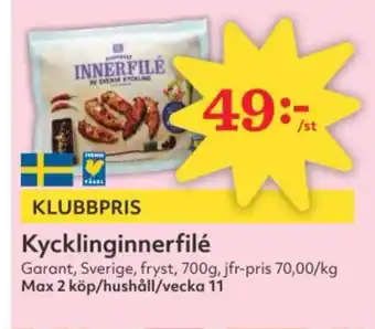 Hemköp GARANT Kycklinginnerfilé erbjuda