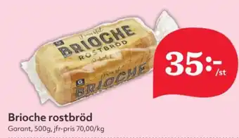 Hemköp GARANT Brioche rostbröd erbjuda