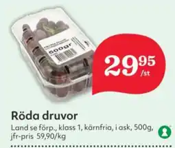 Hemköp Röda druvor erbjuda