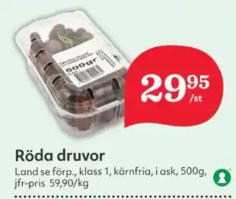 Hemköp Röda druvor erbjuda