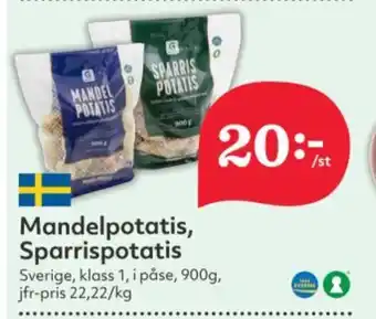 Hemköp Mandelpotatis, Sparrispotatis erbjuda