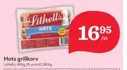 Hemköp LITHELLS Hots grillkorv erbjuda