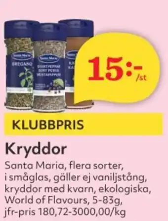 Hemköp Kryddor erbjuda