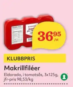 Hemköp ELDORADO Makrillfiléer erbjuda