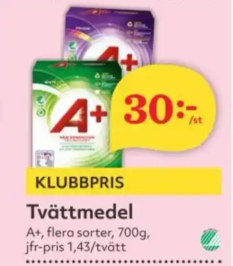 Hemköp A+ Tvättmedel erbjuda