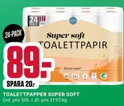 ÖoB TOALETTPAPPER SUPER SOFT erbjuda