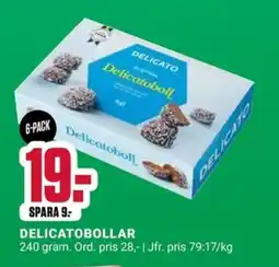 ÖoB DELICATOBOLLAR erbjuda