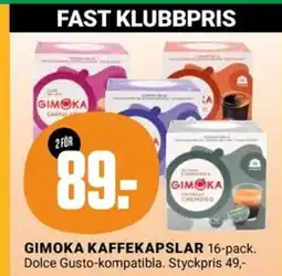 ÖoB GIMOKA KAFFEKAPSLAR erbjuda