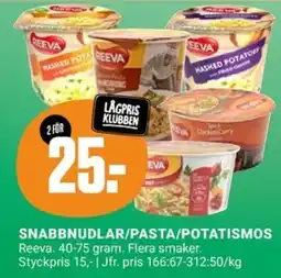 ÖoB SNABBNUDLAR/PASTA/POTATISMOS erbjuda