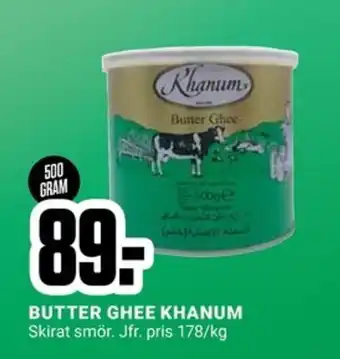 ÖoB BUTTER GHEE KHANUM erbjuda