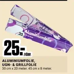 ÖoB ALUMINIUMFOLIE, UGN- & GRILLFOLIE erbjuda