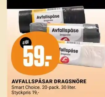 ÖoB AVFALLSPÅSAR DRAGSNÖRE erbjuda