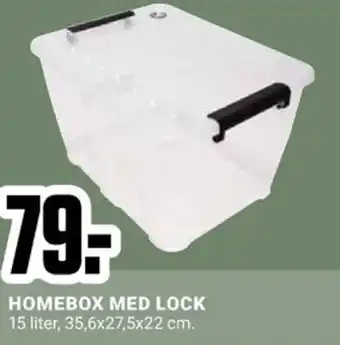 ÖoB HOMEBOX MED LOCK erbjuda