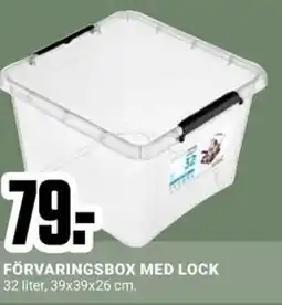 ÖoB FÖRVARINGSBOX MED LOCK erbjuda