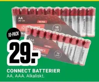 ÖoB CONNECT BATTERIER AA. AAA. Alkaliskt. erbjuda