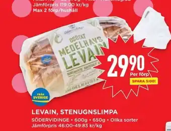 Willys LEVAIN, STENUGNSLIMPA erbjuda