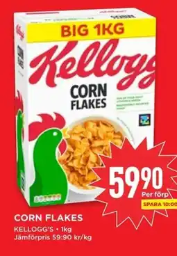 Willys CORN FLAKES erbjuda