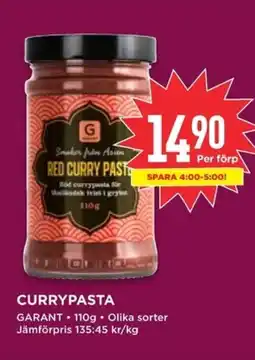 Willys CURRYPASTA erbjuda