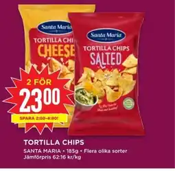 Willys TORTILLA CHIPS erbjuda