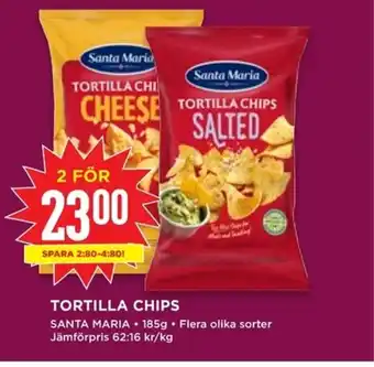 Willys TORTILLA CHIPS erbjuda