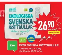 Willys EKOLOGISKA KÖTTBULLAR erbjuda