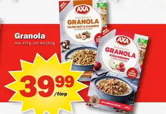 Pekås Granola erbjuda