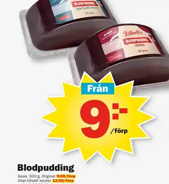 Pekås Blodpudding erbjuda