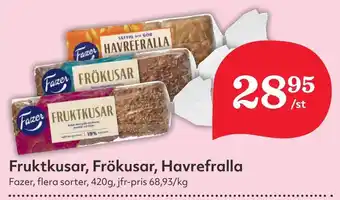 Östenssons Fruktkusar, Frökusar, Havrefralla erbjuda