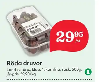 Östenssons Röda druvor erbjuda