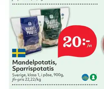 Östenssons Mandelpotatis, Sparrispotatis erbjuda