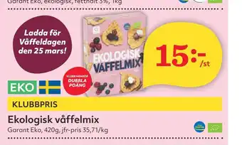 Östenssons Ekologisk våffelmix erbjuda