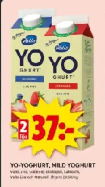 ICA Kvantum YO-YOGHURT, MILD YOGHURT erbjuda