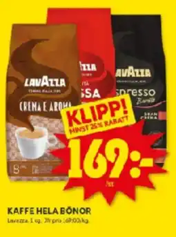 ICA Kvantum Kaffe hela bönor erbjuda