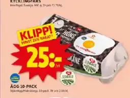 ICA Kvantum Ägg 10-pack erbjuda