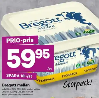 City Gross ARLA Bregott mellan erbjuda