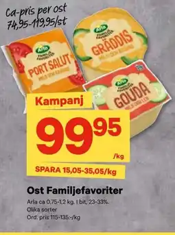 City Gross ARLA Ost Familjefavoriter erbjuda