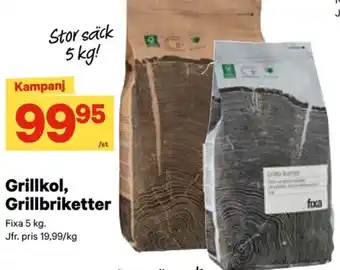 City Gross FIXA Grillkol, Grillbriketter erbjuda