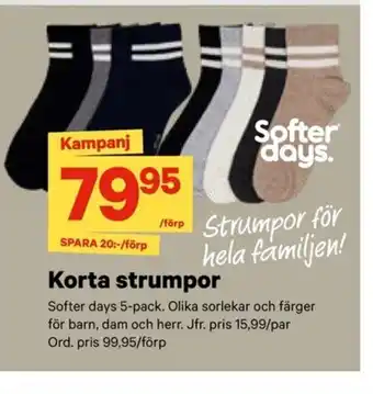 City Gross Korta strumpor erbjuda