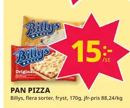 Bingebyhallen BILLYS Pan pizza erbjuda