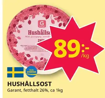 Bingebyhallen GARANT Hushållsost erbjuda