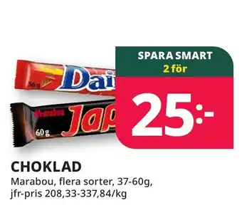 Bingebyhallen MARABOU Choklad erbjuda