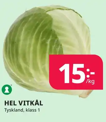 Bingebyhallen Hel vitkål erbjuda