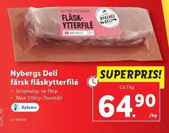 Lidl Nybergs Deli färsk fläskytterfilé erbjuda