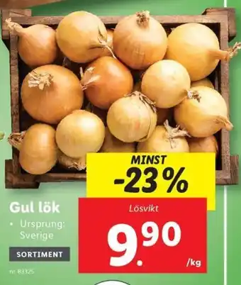 Lidl Gul lök erbjuda