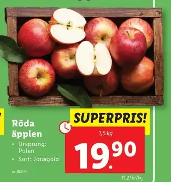 Lidl Röda äpplen erbjuda