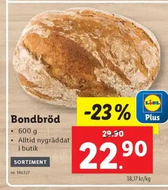 Lidl Bondbröd erbjuda