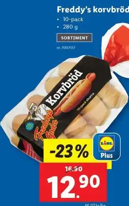 Lidl Freddy's korvbröd erbjuda