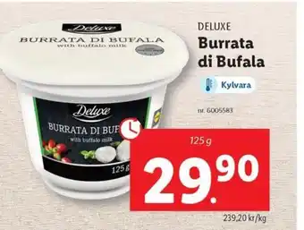 Lidl DELUXE Burrata di Bufala erbjuda