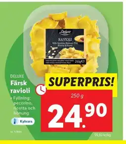 Lidl DELUXE Färsk ravioli erbjuda